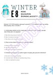 MINI E8 EXAM WINTER