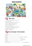 PRESENT CONTINUOUS WORKSHEET
