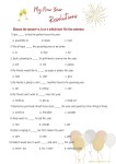 NEW YEAR RESOLUTIONS B1/B2