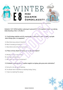 MINI E8 EXAM WINTER