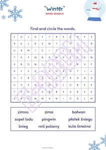 WINTER WORKSHEETS A2