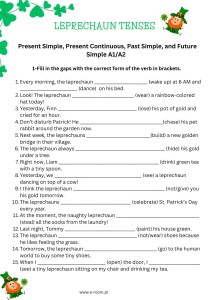 LEPRECHAUN TENSES A1/A2