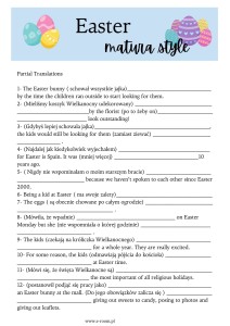 EASTER MATURA STYLE FREE