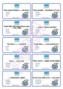 QUIZ TIME A1/A2