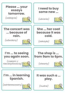 A2/B1 VOCABULARY CARDS