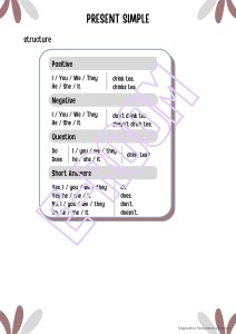 PRESENT SIMPLE WORKSHEETS