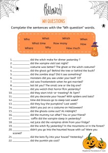 HALLOWEEN WH-QUESTIONS