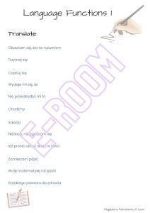 LANGUAGE FUNCTIONS