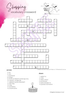 SHOPPING WORKSHEETS