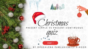 CHRISTMAS PRESENT SIMPLE vs CONTINUOUS