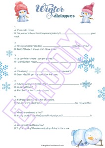 WINTER DIALOGUES A2/B1