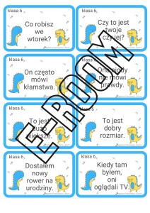 TRANSLATION CARDS GRADE 6
