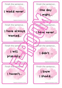 FINISH THE SENTENCES CARDS