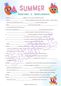 SUMMER TENSES