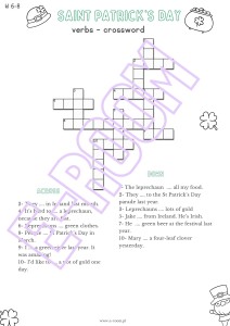 ST PATRICK'S DAY TASKS 6-8