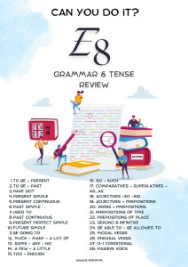 E8 GRAMMAR & TENSE REVIEW