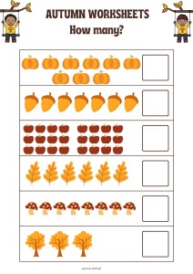 AUTUMN WORKSHEETS FOR KIDS