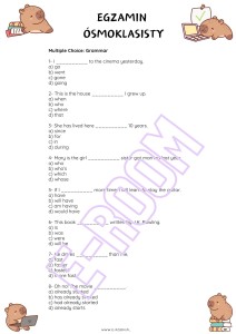 E8 EXAM TASKS