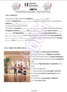 E8 VOCABULARY QUICK REVIEW 1&2