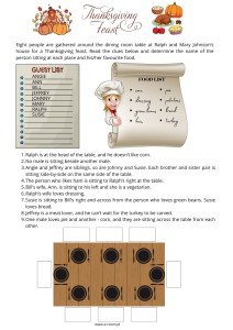 THANKSGIVING FEAST BRAIN TEASER
